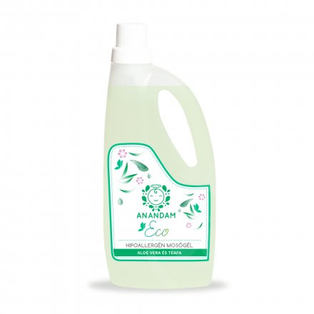 Anandam eco hipoallergén mosógél aloe vera-teafa 1000 ml Anandam eco hipoallergén mosógél aloe vera-teafa 1000 ml