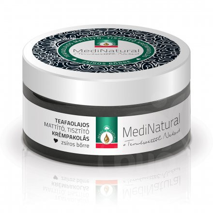 Medinatural mattító tisztító krémpakolás teafás zsíros bőrre 100 ml Medinatural mattító tisztító krémpakolás teafás zsíros bőrre 100 ml