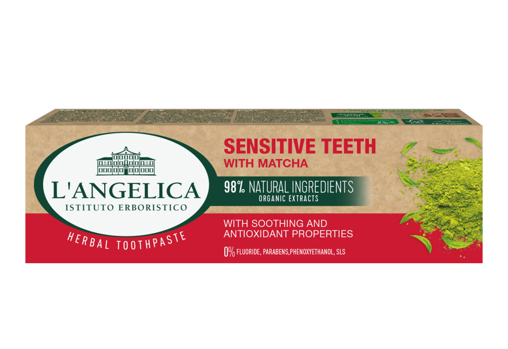 Langelica herbal fogkrém sensitive teeth matcha 75 ml Langelica herbal fogkrém sensitive teeth matcha 75 ml