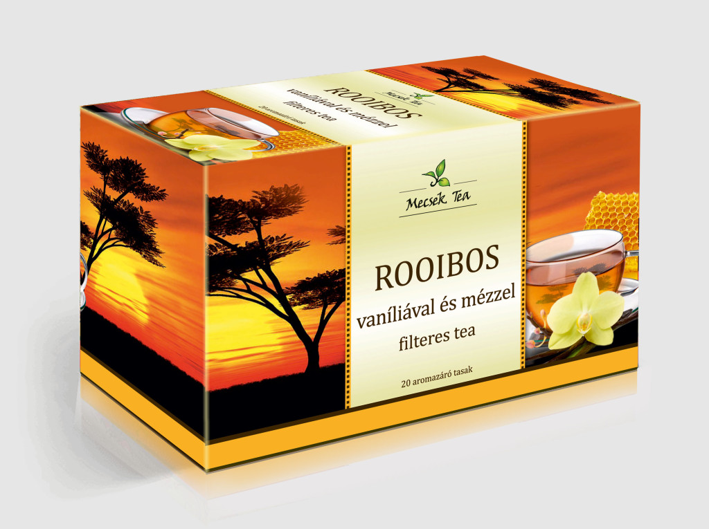 Mecsek rooibos tea vaníliával és mézzel 20x1,5g 30 g Mecsek rooibos tea vaníliával és mézzel 20x1,5g 30 g