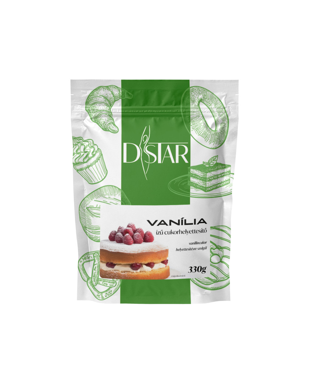 D-Star vanília ízű cukorhelyettesítő 330 g D-Star vanília ízű cukorhelyettesítő 330 g