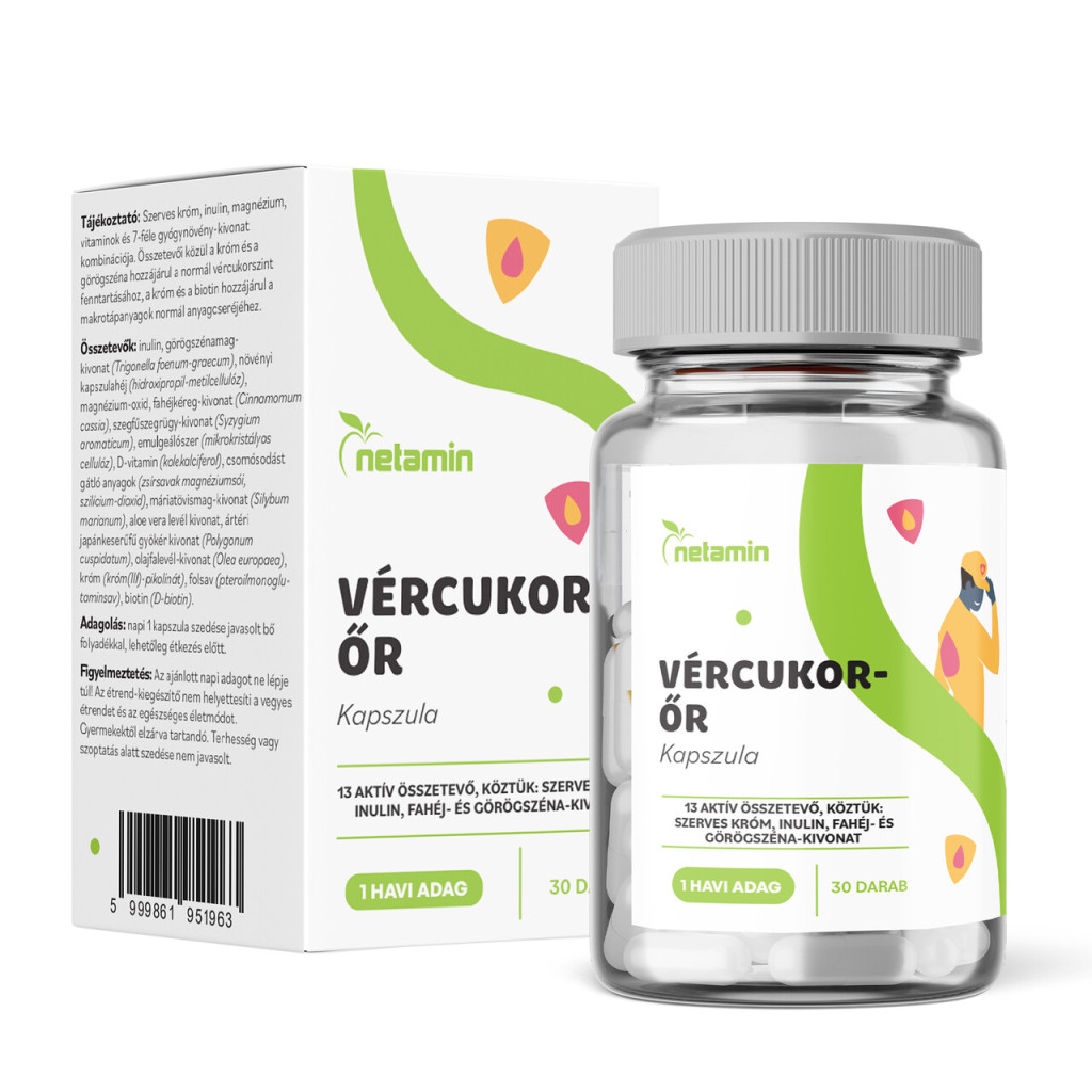 Netamin vércukor-őr kapszula 30 db Netamin vércukor-őr kapszula 30 db