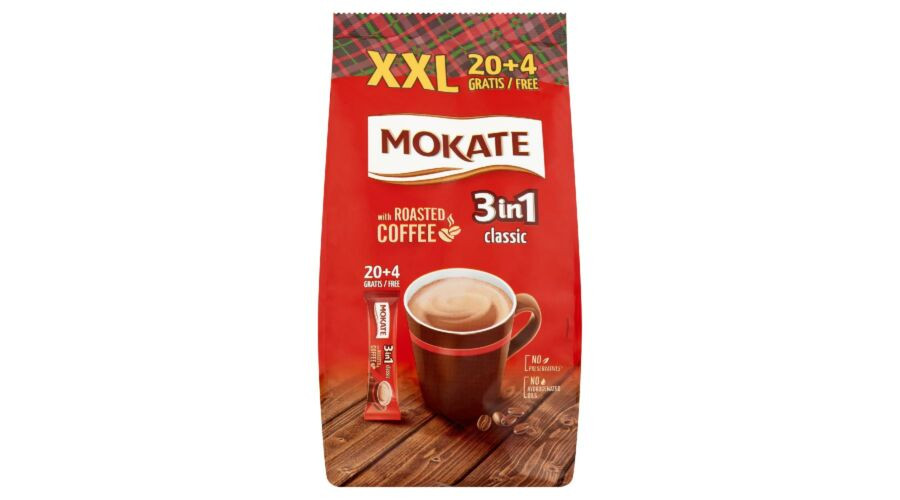 Mokate Instant kávé 3in1 XXL (20+4*17g) Új