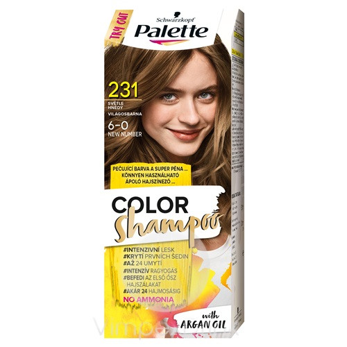 Palette C. Shampoo 231 (6-0) világosbarna